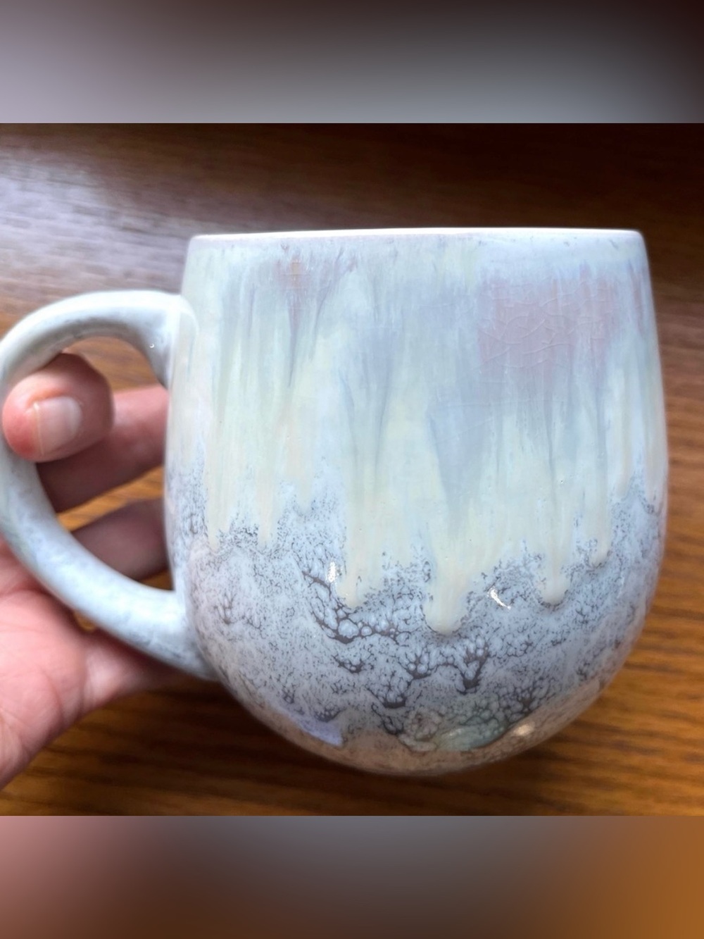 American Atelier Stoneware Mug Coffee Cup Hand Painted 20 oz.